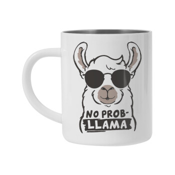 No Prob Llama, Mug Stainless steel double wall 450ml