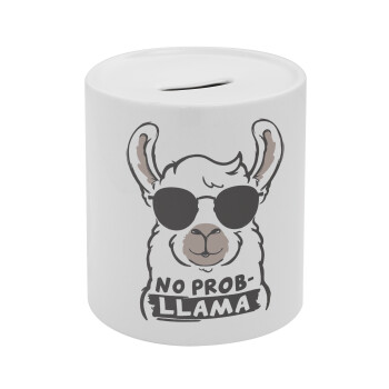 No Prob Llama, Κουμπαράς πορσελάνης με τάπα