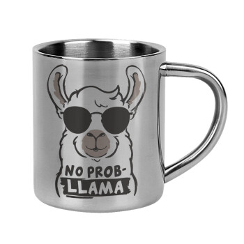 No Prob Llama, Mug Stainless steel double wall 300ml