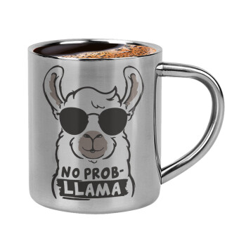 No Prob Llama, Double-wall metal cup for espresso (220ml)