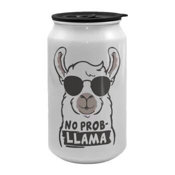 No Prob Llama, Κούπα ταξιδιού μεταλλική με καπάκι (tin-can) 500ml