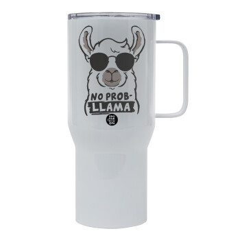 No Prob Llama, Mega Stainless steel Tumbler with lid, double wall 750L