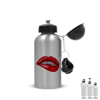 Lips, Metallic water jug, Silver, aluminum 500ml