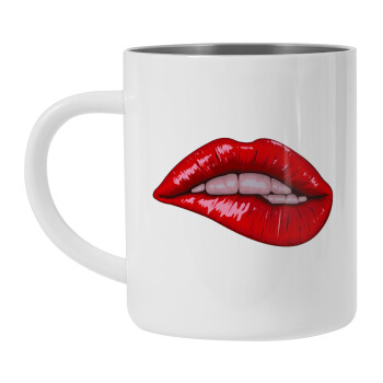 Lips, Mug Stainless steel double wall 450ml