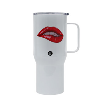 Lips, Mega Stainless steel Tumbler with lid, double wall 750L