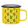 Metallic enamel MATT Yellow cup 360ml