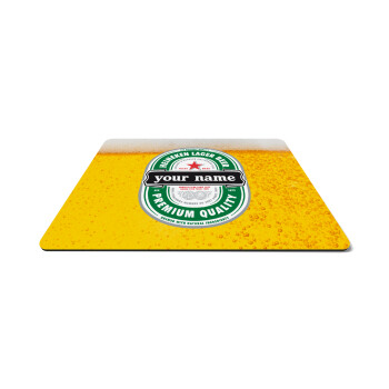 Heineken with name, Mousepad rect 27x19cm