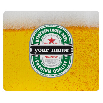 Heineken with name, Mousepad rect 23x19cm