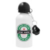 Metal water bottle, White, aluminum 500ml