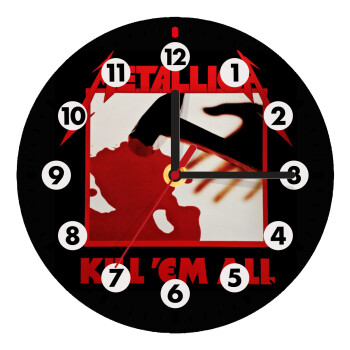 Metallica Kill' em all, Wooden wall clock (20cm)