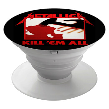 Metallica Kill' em all, Phone Holders Stand  White Hand-held Mobile Phone Holder