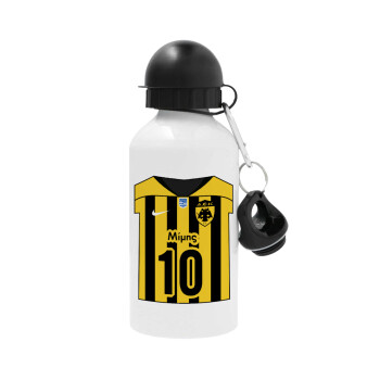 ΑΕΚ εμφάνιση, Metal water bottle, White, aluminum 500ml