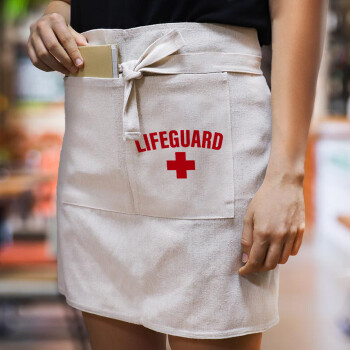 Lifeguard, Ποδιά Μέσης με διπλή τσέπη Barista/Bartender, Beige