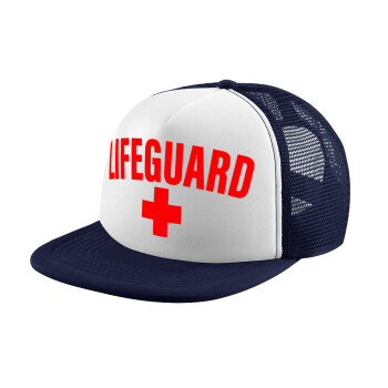 Lifeguard, Καπέλο Ενηλίκων Soft Trucker με Δίχτυ Dark Blue/White (POLYESTER, ΕΝΗΛΙΚΩΝ, UNISEX, ONE SIZE)