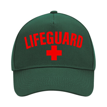 Lifeguard, Adult Ultimate Hat GREEN, (100% COTTON DRILL, ADULT, UNISEX, ONE SIZE)