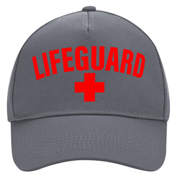 Lifeguard, Ultimate Adult Hat Grey, (100% COTTON DRILL, ADULT, UNISEX, ONE SIZE)