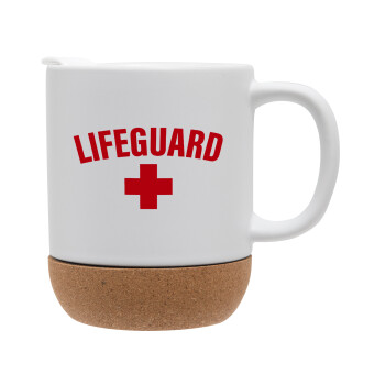 Lifeguard, Κούπα, κεραμική με βάση φελού και καπάκι (ΜΑΤ), 330ml (1 τεμάχιο)