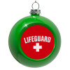 Green Christmas tree ornament bauble 8cm