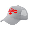 Adult Structured Trucker Hat, with Mesh, GRAY (100% COTTON, ADULT, UNISEX, ONE SIZE)