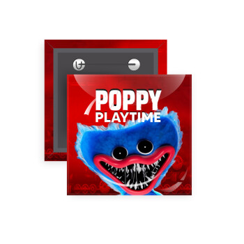Poppy Playtime Huggy wuggy, Κονκάρδα παραμάνα τετράγωνη 5x5cm