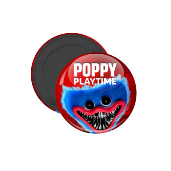 Poppy Playtime Huggy wuggy, Μαγνητάκι ψυγείου στρογγυλό διάστασης 5cm