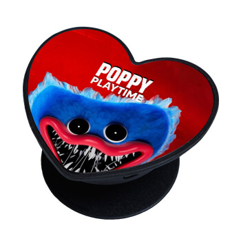 Poppy Playtime Huggy wuggy, Phone Holders Stand  καρδιά Μαύρο Βάση Στήριξης Κινητού στο Χέρι