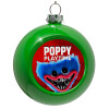 Green Christmas tree ornament bauble 8cm