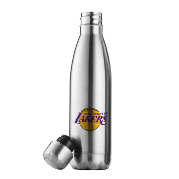 Lakers, Μεταλλικό παγούρι θερμός Inox (Stainless steel), διπλού τοιχώματος, 500ml