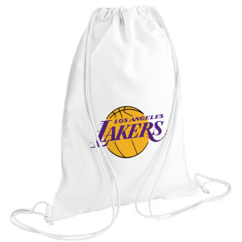 Lakers, Backpack pouch GYMBAG white (28x40cm)