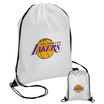 Lakers, Τσάντα πουγκί με μαύρα κορδόνια (1 τεμάχιο)