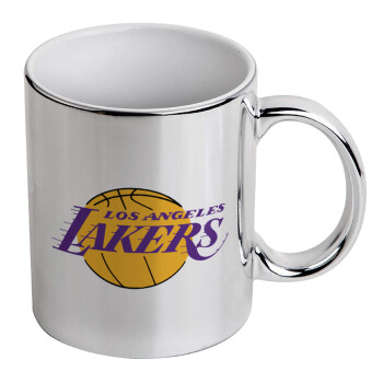 Lakers, Mug ceramic, silver mirror, 330ml
