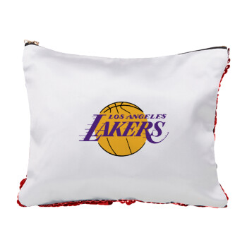 Lakers, Τσαντάκι νεσεσέρ με πούλιες (Sequin) Κόκκινο