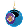 Blue Christmas tree ball ornament 8cm