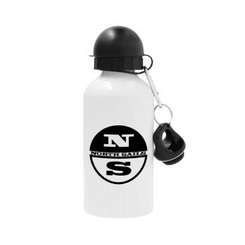North Sails, Metal water bottle, White, aluminum 500ml