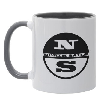 North Sails, Mug colored grey, ceramic, 330ml