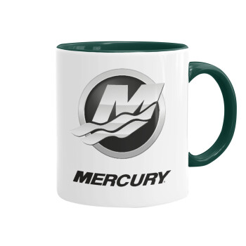 Mercury, Κούπα χρωματιστή πράσινη, κεραμική, 330ml