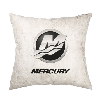 Mercury, Μαξιλάρι καναπέ Δερματίνη Γκρι 40x40cm με γέμισμα
