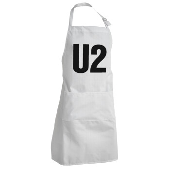 U2 , Ποδιά Σεφ Ολόσωμη Ενήλικων (με ρυθμιστικά και 2 τσέπες)
