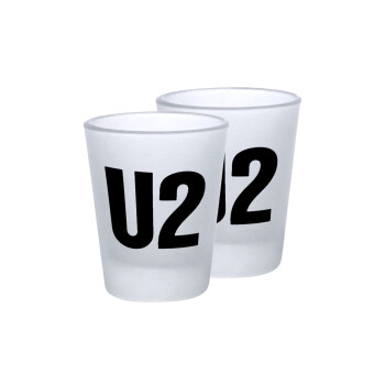 U2 , Σφηνοπότηρα γυάλινα 45ml του πάγου (2 τεμάχια)