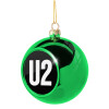 Green Christmas tree ornament ball 8cm