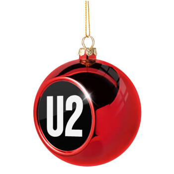 U2 , Christmas tree ball Red 8cm