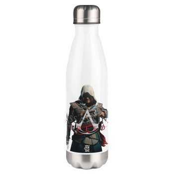 Assassin's Creed, Metal mug thermos White (Stainless steel), double wall, 500ml