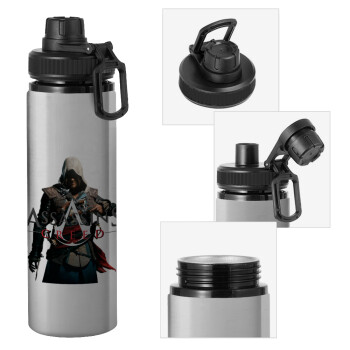 Assassin's Creed, Metallic water bottle with safety cap, 850ml aluminum