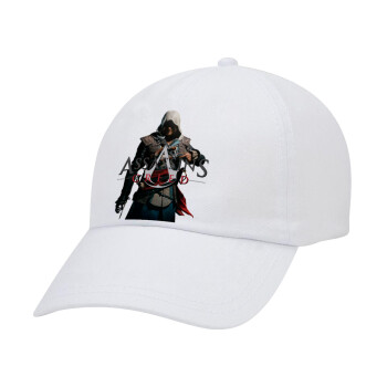 Assassin's Creed, Καπέλο Ενηλίκων Baseball Λευκό 5-φύλλο (POLYESTER, ΕΝΗΛΙΚΩΝ, UNISEX, ONE SIZE)