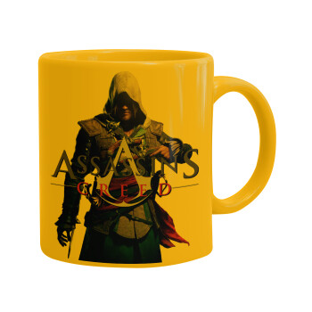 Assassin's Creed, Ceramic coffee mug yellow, 330ml (1pcs)