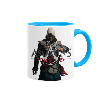 Assassin's Creed, Κούπα χρωματιστή γαλάζια, κεραμική, 330ml