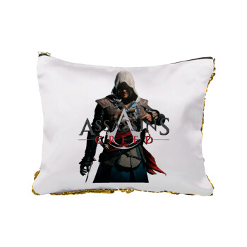 Assassin's Creed, Sequin Gold Pouch Cosmetic Bag