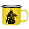 Metallic enamel MATT Yellow cup 360ml