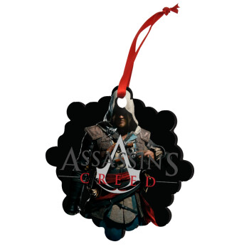 Assassin's Creed, Christmas ornament snowflake wooden 7.5cm