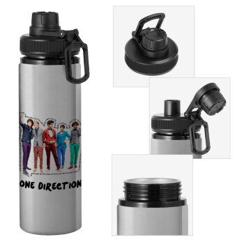 One Direction , Μεταλλικό παγούρι νερού με καπάκι ασφαλείας, αλουμινίου 850ml